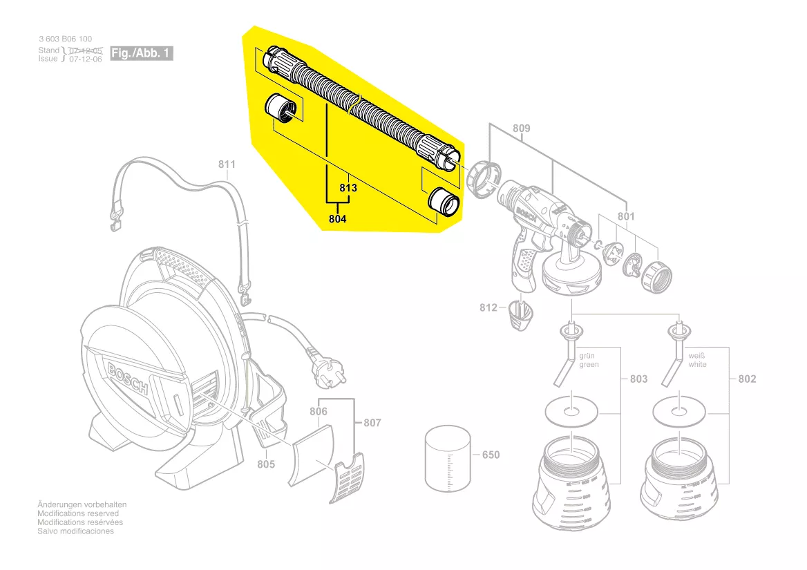 Tuyau air réf. 1 609 203 W62 Bosch